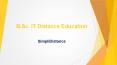 BSc IT Distance Education Portal - SimpliDistance PowerPoint PPT Presentation