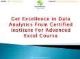 Get Excellence in Data Analytics From Certified Institute PowerPoint PPT Presentation