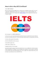 How to Get IELTS Certificate?