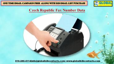 Czech Republic Fax Number Data