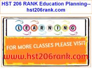 HST 206 RANK Education Planning--hst206rank.com