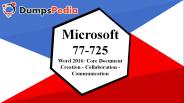 77-725 Dumps PDF