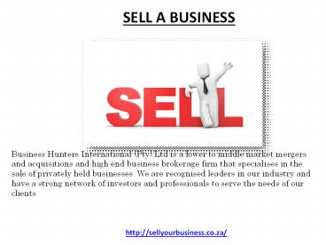 Businesses for Sale in South Africa Gauteng