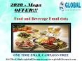 Food and Beverage Email data PowerPoint PPT Presentation