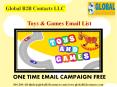 Toys & Games Email data PowerPoint PPT Presentation