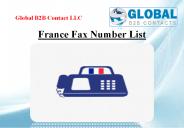 France Fax Number List