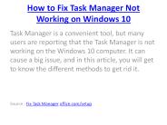 How to Fix Task Manager Not Working on Windows 10 (1)