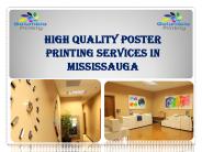 High Quality Poster Printing Services in Mississauga