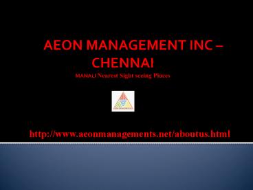 aeon management inc  (**Chennai**)))) Reviews