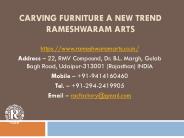 Carving Furniture A New Trend Rameshwaram Arts