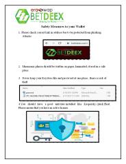 How to Create New Wallet in “BetDeEx”