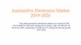 Automotive Electronics Market 2019-2026 PowerPoint PPT Presentation