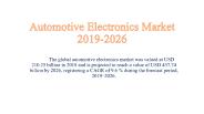 Automotive Electronics Market 2019-2026