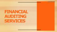 Get Financial auditing services at best prices