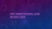 HDFC Bank personal loan