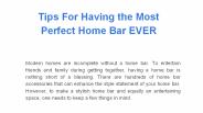 Essential Home Bar Accessories You Might Be Missing