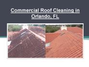 Commercial Roof Cleaning in Orlando, FL