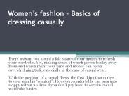 Dress women casual
