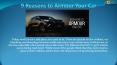 9 Reasons to Armour your Car PowerPoint PPT Presentation