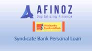 Syndicate Bank Personal Loan