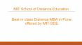 Best in class Distance MBA in Pune offered by MIT-SDE PowerPoint PPT Presentation