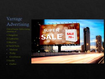 Outdoor Media For Advertising in India