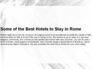 best hotels to stay in Rome