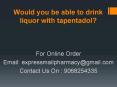 Would you be able to drink liquor with tapentadol? PowerPoint PPT Presentation