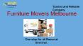 Furniture Movers Melbourne PowerPoint PPT Presentation