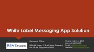 White Label Messaging App Solution | REVE Systems