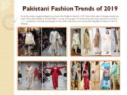 Pakistani Fashion Trends of 2019