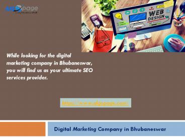 Digital Marketing Agency in Bhubaneswar