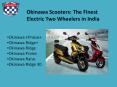 Okinawa Scooters: The Finest Electric Two Wheelers in India PowerPoint PPT Presentation
