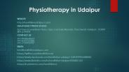 Physiotherapy in Udaipur