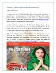 Embark your Rajasthan tourism & explore the antiquity! PowerPoint PPT Presentation