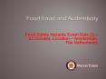 FOOD FRAUD IN-HOUSE (3) PowerPoint PPT Presentation