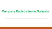 COMPANY REGISTRATION MALAYSIA FOR FOREIGNERS
