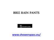 Bike Rain Pants - showerspass.eu