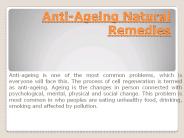 Anti Aging Home Remedies
