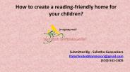 How to create a reading-friendly home for your children? PowerPoint PPT Presentation