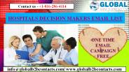 HOSPITALS DECISION MAKERS EMAIL LIST