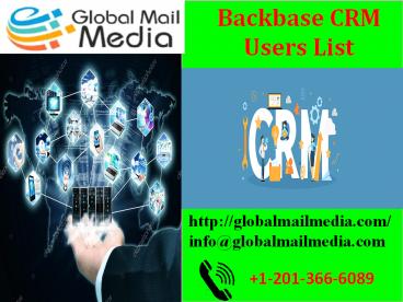 Backbase CRM Users List