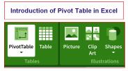 Introduction of Pivot Table in Excel