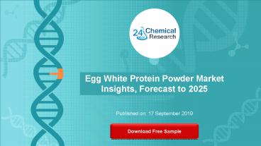 Egg White Protein Powder market