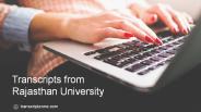 Transcripts from Rajasthan University