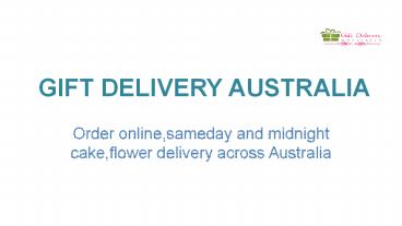 Send online, midnight and same day Cake delivery in Sydney Australia