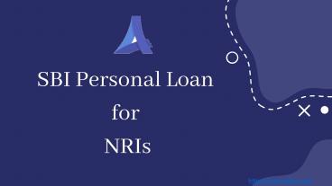 SBI Personal Loan for NRIs