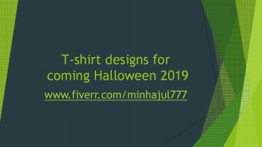 Different types of Halloween T-shirt designs