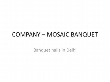 Top banquet hall in delhi