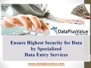DataPlusValue Specialized Data Entry India Secure Your Data